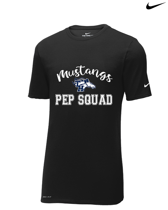 Trabuco Hills HS Cheer Pep Squad Logo 3 - Mens Nike Cotton Poly Tee