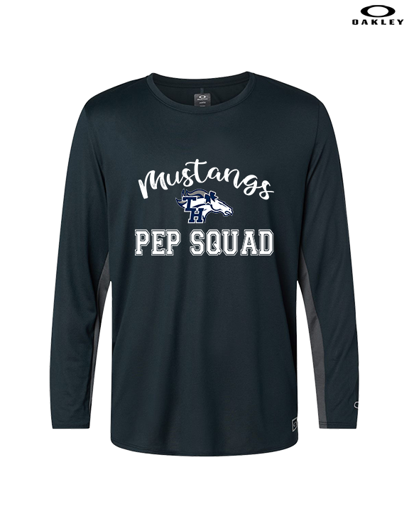 Trabuco Hills HS Cheer Pep Squad Logo 3 - Mens Oakley Longsleeve