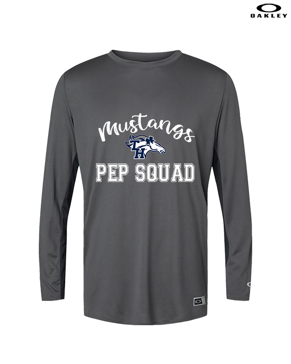 Trabuco Hills HS Cheer Pep Squad Logo 3 - Mens Oakley Longsleeve
