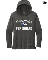 Trabuco Hills HS Cheer Pep Squad Logo 3 - New Era Tri-Blend Hoodie