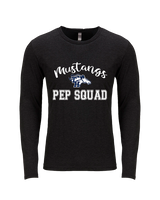Trabuco Hills HS Cheer Pep Squad Logo 3 - Tri-Blend Long Sleeve
