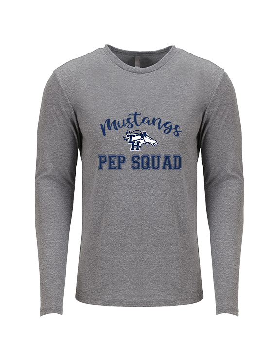 Trabuco Hills HS Cheer Pep Squad Logo 3 - Tri-Blend Long Sleeve