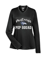 Trabuco Hills HS Cheer Pep Squad Logo 3 - Womens Performance Longsleeve