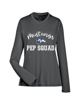 Trabuco Hills HS Cheer Pep Squad Logo 3 - Womens Performance Longsleeve
