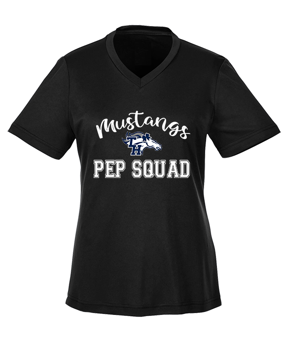 Trabuco Hills HS Cheer Pep Squad Logo 3 - Womens Performance Shirt