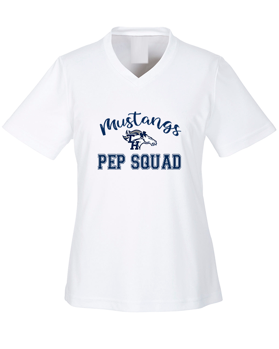 Trabuco Hills HS Cheer Pep Squad Logo 3 - Womens Performance Shirt