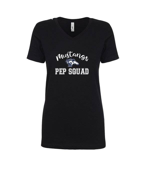 Trabuco Hills HS Cheer Pep Squad Logo 3 - Womens V-Neck
