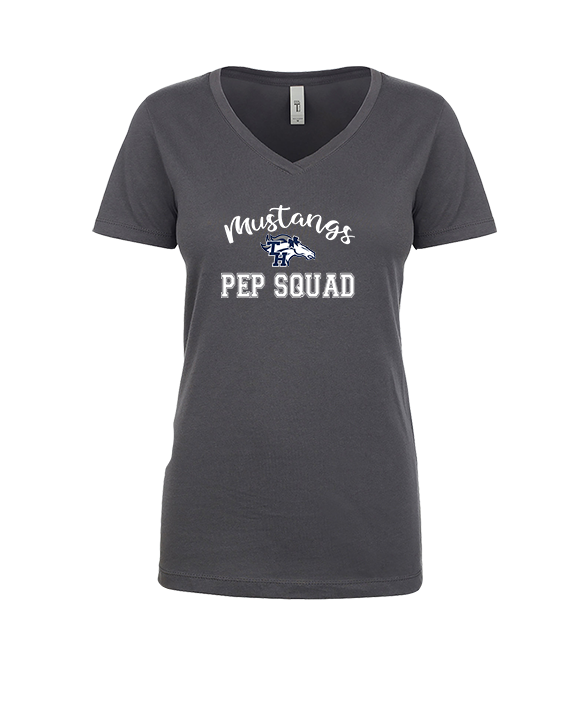 Trabuco Hills HS Cheer Pep Squad Logo 3 - Womens V-Neck