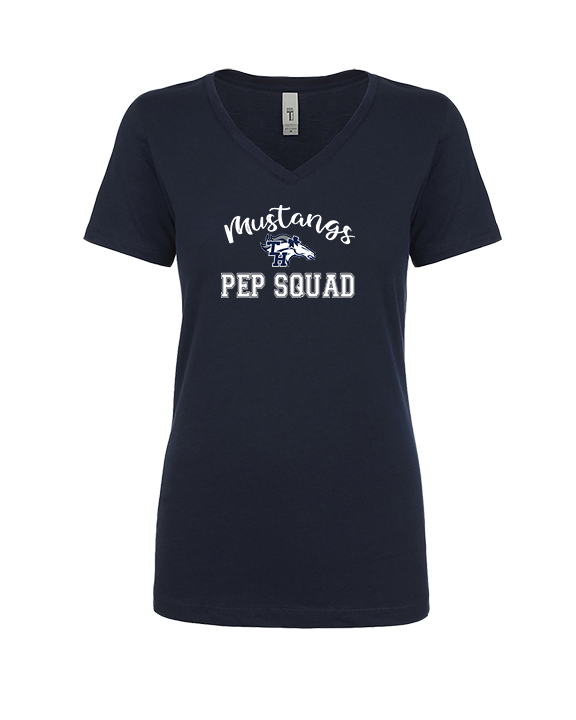 Trabuco Hills HS Cheer Pep Squad Logo 3 - Womens V-Neck
