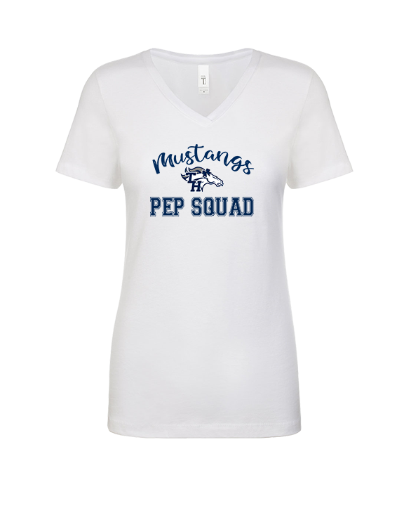 Trabuco Hills HS Cheer Pep Squad Logo 3 - Womens V-Neck