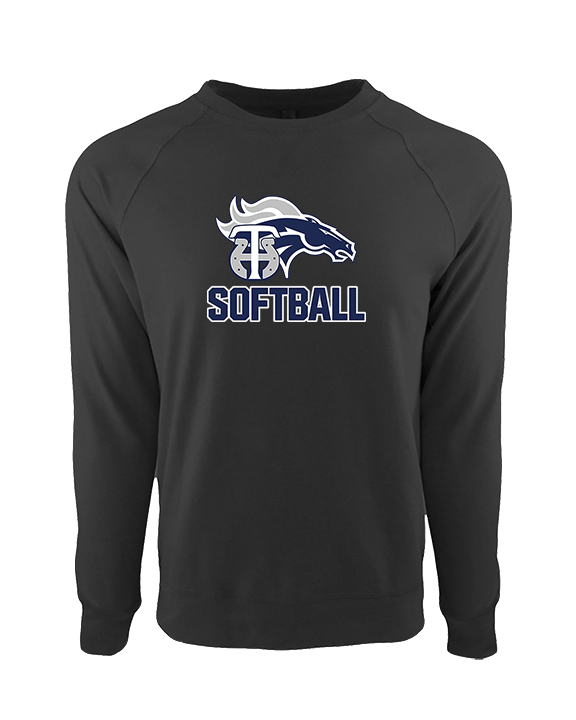 Trabuco Hills HS Softball Logo 01 - Crewneck Sweatshirt