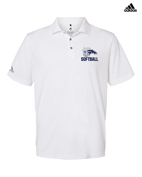 Trabuco Hills HS Softball Logo 01 - Mens Adidas Polo