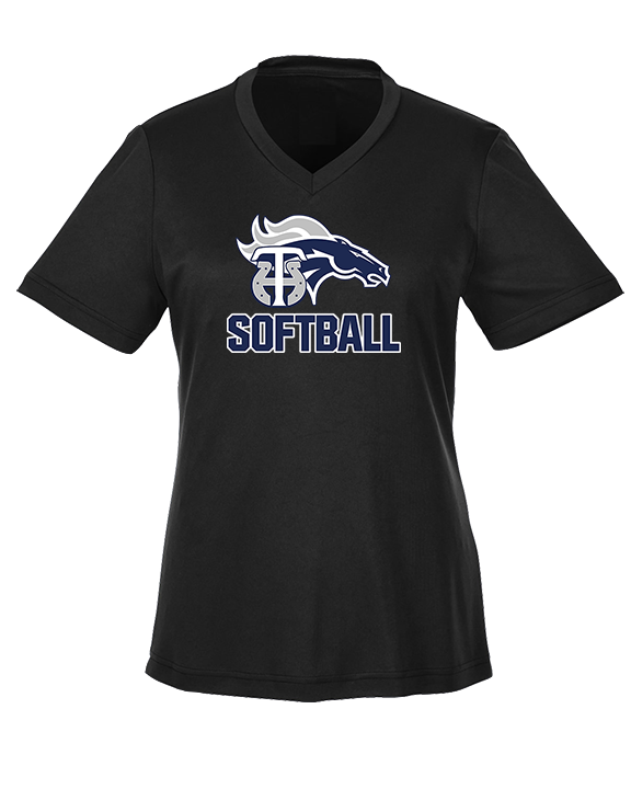 Trabuco Hills HS Softball Logo 01 - Womens Performance Shirt
