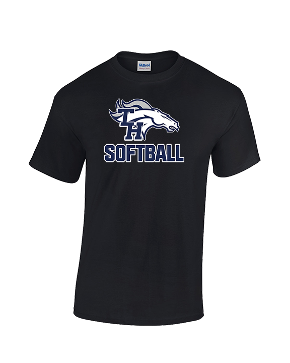 Trabuco Hills HS Softball Logo 02 - Cotton T-Shirt