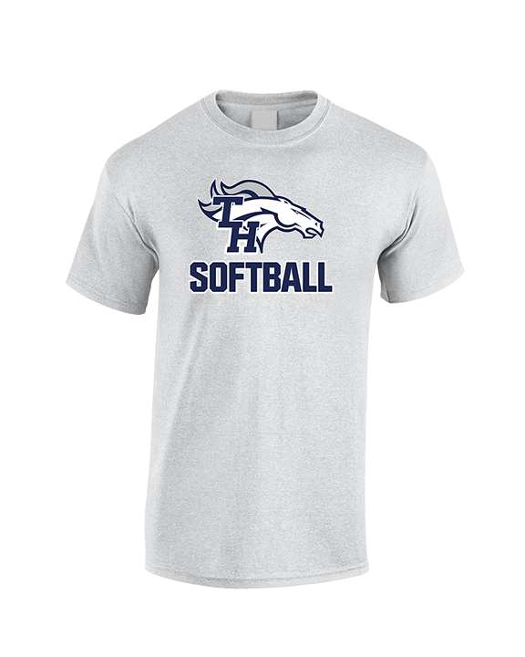Trabuco Hills HS Softball Logo 02 - Cotton T-Shirt