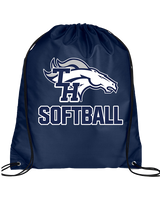 Trabuco Hills HS Softball Logo 02 - Drawstring Bag