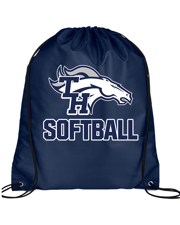 Trabuco Hills HS Softball Logo 02 - Drawstring Bag