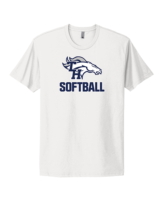 Trabuco Hills HS Softball Logo 02 - Mens Select Cotton T-Shirt