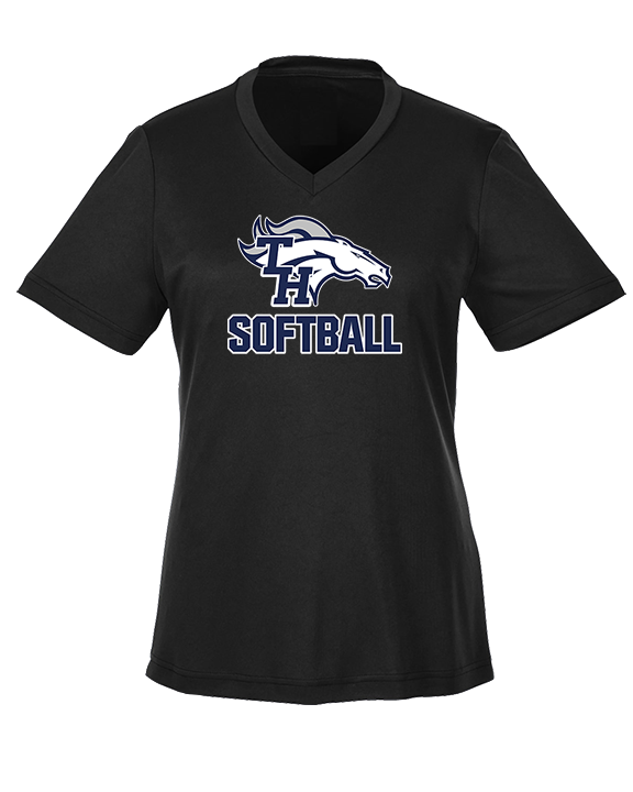 Trabuco Hills HS Softball Logo 02 - Womens Performance Shirt