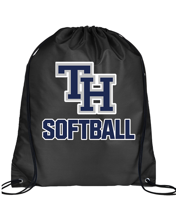 Trabuco Hills HS Softball Logo 03 - Drawstring Bag
