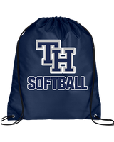 Trabuco Hills HS Softball Logo 03 - Drawstring Bag