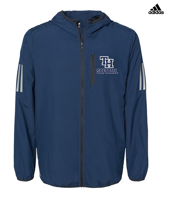 Trabuco Hills HS Softball Logo 03 - Mens Adidas Full Zip Jacket