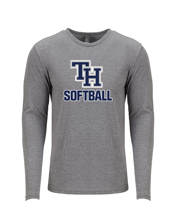 Trabuco Hills HS Softball Logo 03 - Tri-Blend Long Sleeve