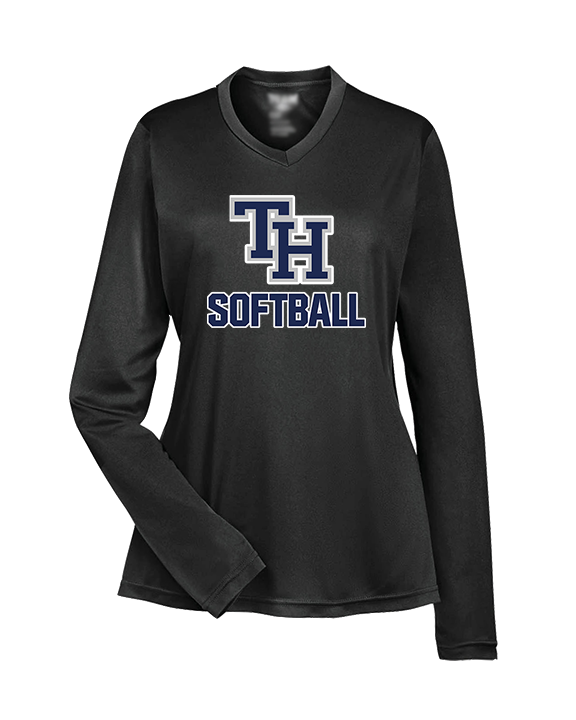 Trabuco Hills HS Softball Logo 03 - Womens Performance Longsleeve