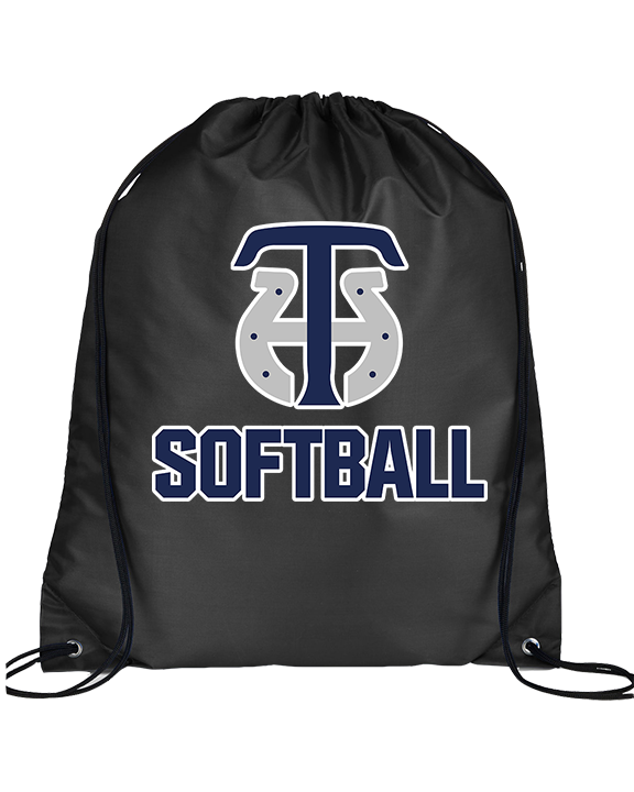 Trabuco Hills HS Softball Logo 04 - Drawstring Bag