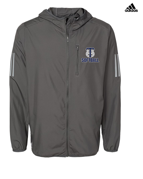 Trabuco Hills HS Softball Logo 04 - Mens Adidas Full Zip Jacket