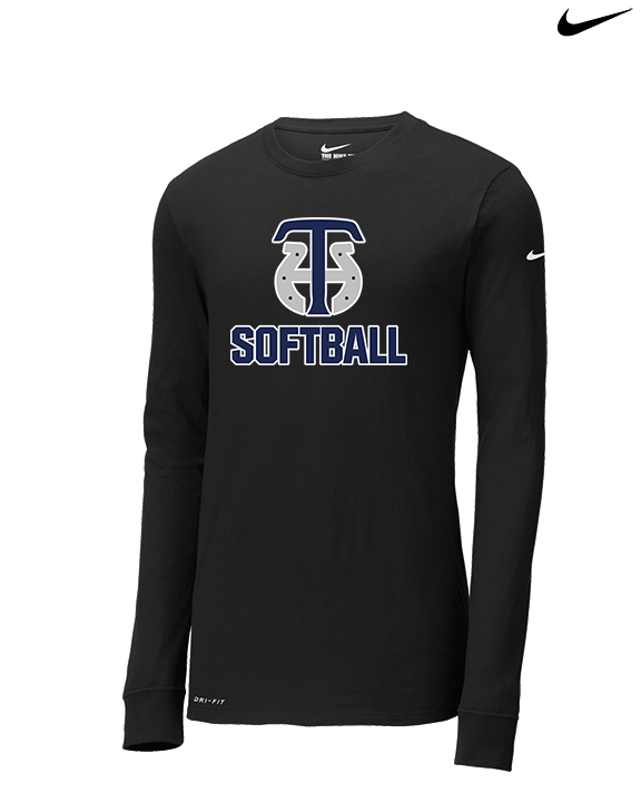Trabuco Hills HS Softball Logo 04 - Mens Nike Longsleeve