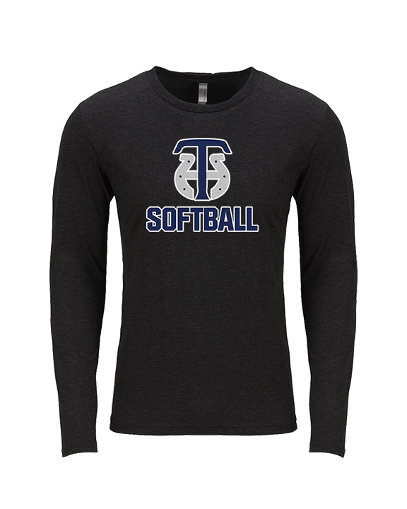 Trabuco Hills HS Softball Logo 04 - Tri-Blend Long Sleeve