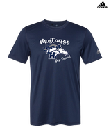 Trabuco Hills HS Song Cheer Pep Squad Logo - Mens Adidas Performance Shirt