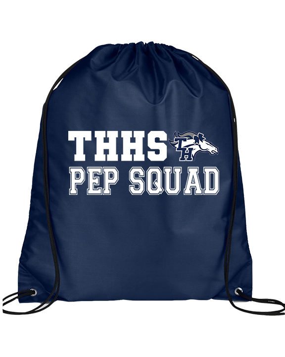 Trabuco Hills HS Song Cheer Pep Squad Logo 2 - Drawstring Bag