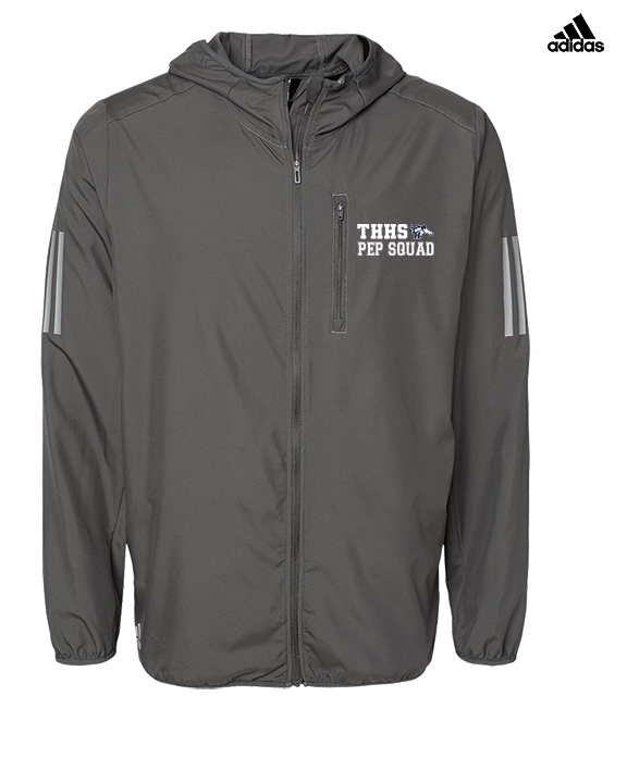 Trabuco Hills HS Song Cheer Pep Squad Logo 2 - Mens Adidas Full Zip Jacket