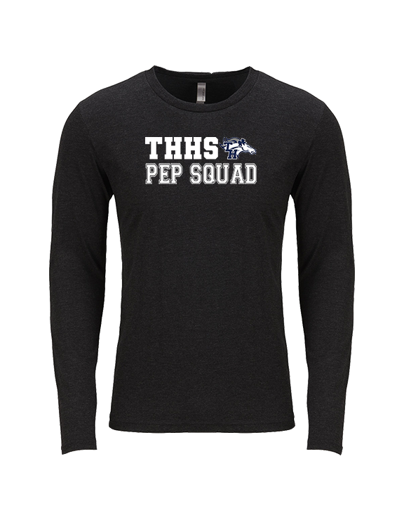 Trabuco Hills HS Song Cheer Pep Squad Logo 2 - Tri-Blend Long Sleeve