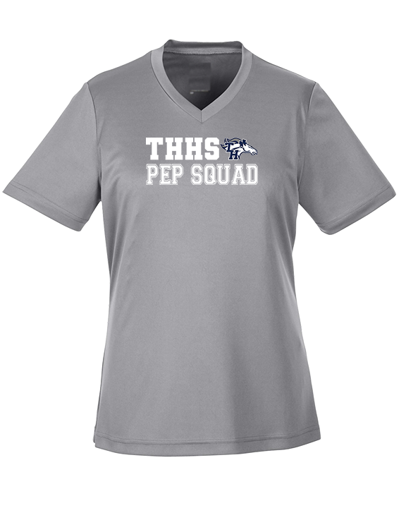 Trabuco Hills HS Song Cheer Pep Squad Logo 2 - Womens Performance Shirt