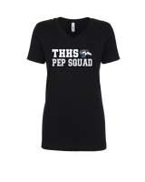Trabuco Hills HS Song Cheer Pep Squad Logo 2 - Womens Vneck