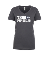 Trabuco Hills HS Song Cheer Pep Squad Logo 2 - Womens Vneck