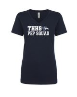 Trabuco Hills HS Song Cheer Pep Squad Logo 2 - Womens Vneck