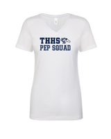 Trabuco Hills HS Song Cheer Pep Squad Logo 2 - Womens Vneck