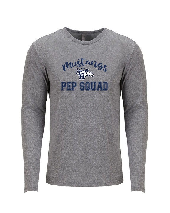 Trabuco Hills HS Song Cheer Pep Squad Logo 3 - Tri-Blend Long Sleeve