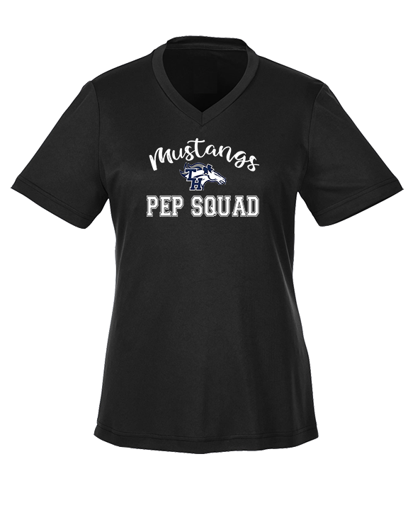 Trabuco Hills HS Song Cheer Pep Squad Logo 3 - Womens Performance Shirt