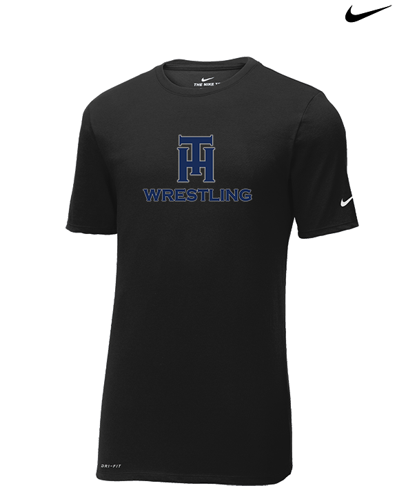 Trabuco Hills HS Wrestling TH Mustangs - Mens Nike Cotton Poly Tee