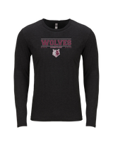 Prairie Ridge HS Wrestling Border - Tri-Blend Long Sleeve