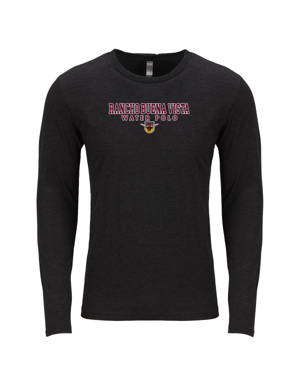 Rancho Buena Vista HS Water Polo Block - Tri Blend Long Sleeve