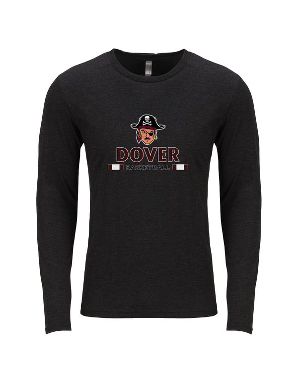 Dover HS Boys Basketball Stacked - Tri-Blend Long Sleeve