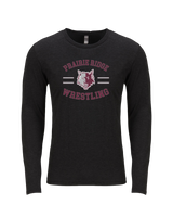 Prairie Ridge HS Wrestling Curve - Tri-Blend Long Sleeve
