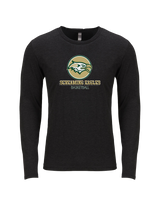 Chequamegon HS Boys Basketball Shadow - Tri-Blend Long Sleeve