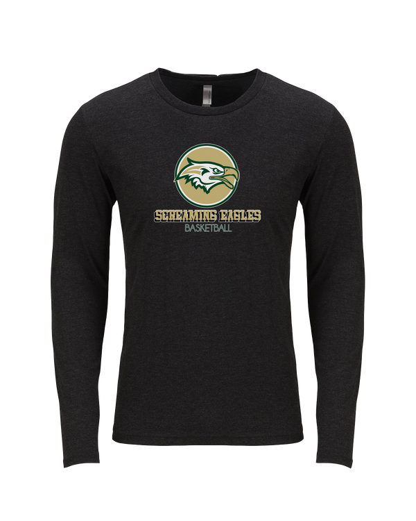 Chequamegon HS Boys Basketball Shadow - Tri-Blend Long Sleeve